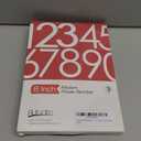 8 Inch Modern House Numbers for Outside  Large Metal Silver Address Numbers for Door  Floating Flush Mount Aluminum Street Numbers