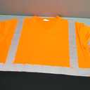 SMASYS Work Safety T Shirts, High Visibility Reflective T-Shirt, Hi-Vis Construction Workwear for Women(Short sleeves Orange,3XL)