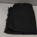 Black Linen Needlework Fabric, (59In x 19In) Large Size Linen Fabric Cloth Linen Fabric for Making Garment Craft Upholstery Flower Pot Decoration