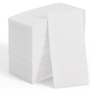 JOLLY CHEF 200 Pack Disposable Paper Napkins, Soft Bathroom Napkins for Guests, 2-Ply White Paper Hand Towels for Halloween, Wedding, Thanksgiving JOLLY CHEF 200 Pack Disposable Paper Napkins, Soft Bathroom Napkins for Guests, 2-Ply White Paper Hand Towels for Halloween, Wedding, Thanksgiving