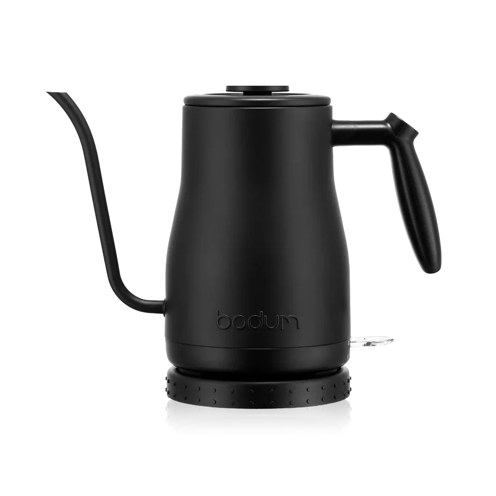 Bodum 34oz Bistro Gooseneck Electric Water Kettle, Pour Over Coffee & Tea, Stainless Steel, Matte Black Bodum 34oz Bistro Gooseneck Electric Water Kettle, Pour Over Coffee & Tea, Stainless Steel, Matte Black
