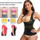 Eleady Waist Trainer Vest for Women Corset Trimmer Belt Slimming Body Shaper Tummy Control Cincher Workout Girdle (Black)
