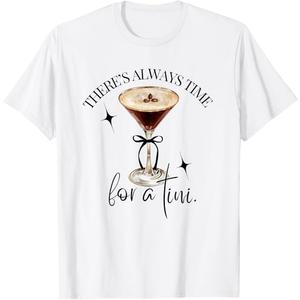 There's Always Time for a Tini Espresso Martini Time Vintage T-Shirt Size 2X