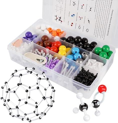 YCHOULEK Molecular Model Kit, 444 Pcs Organic Molecular Chemistry Set, Atom Element Model Kit for Lessons in Chemistry, Molecular Structures Building kit, Ochem Science Gift for Teachers and Students