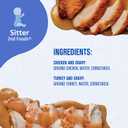 Gerber Stage 2 Baby Food, Chicken & Turkey Variety Pack Jars, Mealtime Poultry Puree, Baby Food Puree,12-Pack (EXP 09/30/26)