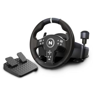 Nitho Drive Pro V200 PC Gaming Racing Wheel with Pedals and Shifter, Steering Wheel Compatible with PC, PS4, Switch 2/Switch, Xbox Series X|S and Xbox One, 270 Car Driving Simulator with Vibration