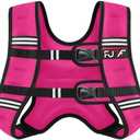FUFF Weighted Vest 15lb Weights with Reflective Stripe, Weighted Vest for Men Women Strength Training Running Walking Jogging