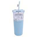Manna. Stainless Steel Tribeca Tumbler. Silicone Sleeve. 24 oz. Blue