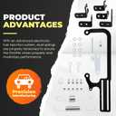 304147 EZ-EFI Cable Mount Kit Carburetor Throttle Cable Mount Bracket Compatible with GM 700R4