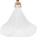 Likedpage Sweetheart Tulle Ball Gown Wedding Dress, A-line Bridal Gown with Train