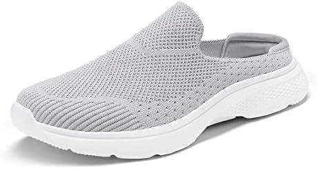 DREAM PAIRS Mules for Women Shoes Slip on Sneakers Knit Flats Lightweight Breathable Comfortable Walking Shoes 5.5