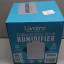 Stainless Steel Humidifier, 3L Warm Mist Humidifier, Easy Clean with Warm Steam Humidifier, Healthy Air Mist Humidifiers for Bedroom Living Room, with Sleep Mode and Auto-off Setting