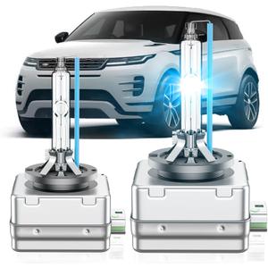 Fit for Land Rover 2010-2019 Range Rover Evoque Sport 2015-2019 Discovery Sport 2010-2015 LR4 D3S HID Xenon Headlight Bulbs, High Low Beam Light Bulb, 8000K White Blue, Pack of 2