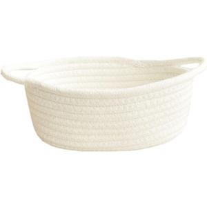Laundry Baskets, Laundry Baskets, Nordic Cotton Rope Woven Storage Basket with Handles Dirty Clothes Laundry Baskets Desktop Sundries Organizer Home Accessories