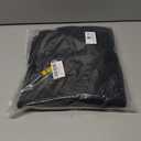 TBMPOY Women's Fleece Lined Jogger Pants Water Resistant Cargo Winter Hiking Sweatpants High Waisted Pockets Thermal Warm (Black, L)