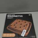 Magnetic Game Chess, Magnet Chess 40 Piceses Fun Family Games for Kids and Adults, Table Top Board Game for Game Night 2-4 Players (Brown)