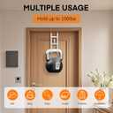 FYY Over The Door Hooks - 2 Pack Heavy Duty Triple-Hook Organizer Hanger for Hanging Towels, Clothes, Hats, Bags, Ironing Board, Use in Bathroom Bedroom Kitchen Dorm - Fits Doors Up to 1.6" White