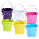 Amazon.com: Juvale Tiny Metal Buckets with Handles - Stackable Pails for Home & Kitchen Organization - Metal Tins for DIY Craft Storage - Bulk Pails for Classroom Organization - Pack of 6 Multicolor, 3.25"x 2.75" : Everything Else