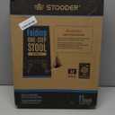 STOODER 11" Folding Step Stool, Non-Slip 16x12 Large Platform, Portable Compact Sturdy 1-Step Stools for Kids Adults Seniors at Indoor Outdoor - Durable & Safe (11 inch, Black)