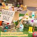 5460 Pcs Garage Sale Stickers, 1/2" X 3/4" Yard Sale Price Tags Stickers Rectangle Preprinted Price Labels for Fle Market Sale