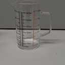 PATIKIL Glass Measuring Cup with Handle, 600ml Glass Liquid Beaker Liquid Measure Cup with V-shaped Spout and Scales for Kitchen Restaurant, Clear