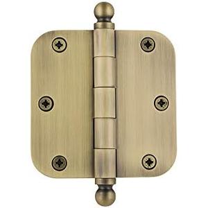 Nostalgic Warehouse Ball-Tip Residential Door Hinge with Radius Corner