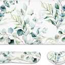 Desk Pad and Keyboard Wrist Rest, Large Mouse Pad + Keyboard Pad+Mouse Wrist Support, Non-Slip Desk Mat Protector for Office, Home 31.511.8 Inches Cute Flowers