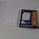 1/2" x 1-3/4", 100 Sheets, 8000 Return Address Labels for Laser & Inkjet Printers, Letter Size