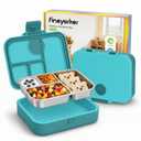 Fineyorker Kids Stainless Steel Bento Lunch Box, 4 Compartments