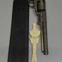 Generic US Decorative Western Style Navy Revolver for Displays, Costumes and Props. This is Not A Weapon... (Silver)