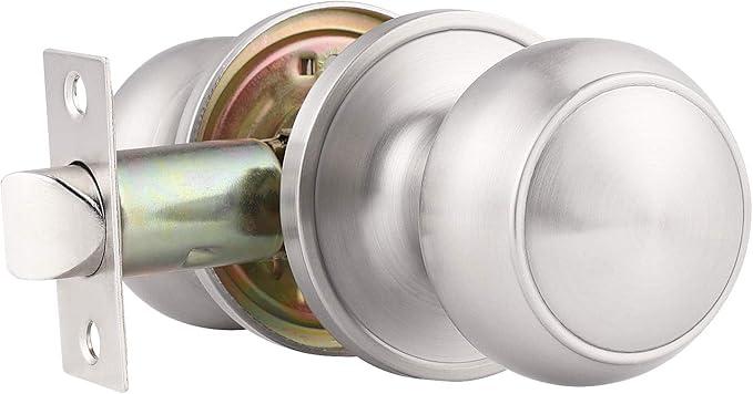 Atlas Home Security Passage Hall & Closet Non Locking Interior Door Knob