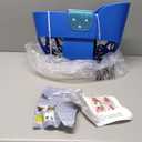 KINSPORY Toddler Swing, 59" Coated Heavy-Duty Iron Chains Baby Swing Outdoor, High Back Full Bucket Infant Seat with Tree Straps for Swing Sets Backyard Outdoor Indoor (Blue)