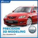 Headlights for 2004-2009 Mazda 3 Sedan Headlamp Replacement, Driver+Passenger Side, Does NOT fit Factory HID Models or Hatchback Models