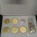 Brushed Gold Kitchen Cabinet Knob - Solid Brass Dresser Drawer Knob 5 Pack, Brass Handles for Bathroom Bedroom Closet Wardrobe,Furniture Hardware pulls