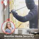 ChunHee WiFi Door Sensor, Door Sensor Alarms Detector Real-time Alarm with Alexa, Google Assistant, No Hub Required, Trigger Phone Notification, for Bussiness Burglar Alert 3PC (2.4GHz WiFi)