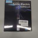 Sonic Electric Toothbrush Set, Equipped with 10 Brush Heads and Travel Case, IPX8 Waterproof, 2-Minute Timer, 42000 High-Frequency Vibrations, 5 Modes, The First Choice for Gift Giving, Black White