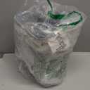 Lawei Set of 4 Plastic Small Trash Can - 1.6 Gallon Square Wastebasket Garbage Can for Home Kitchen Office Bathroom