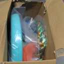 TURFEE Tree Swing for Kids - Blue Climbing Rope Tree with Platforms and Disc Seat Single Disc Seat and Climbing Rope Set w/Carabiner & 4 Ft Strap - Treehouse and Outdoor Playground - Blue