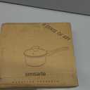 SENSARTE Nonstick Saucepan with Lid, 1.5 Quarts Small Pot with Swiss Granite Coating, Stay-cool Handle, Multipurpose Handy Sauce Pot Small Kitchen Cooking Pot, Induction Compatible, PFOA Free (Gray Granite)