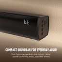 Bluetooth Wireless Surround Sound Bar, Sound Bar Wireless Surround Speakers, HDMI Sounds Bars Smart TV HDMI(ARC) OPT AUX USB 2.0ch 3 Modes Home Theater Sounds System TV/PC/Gaming/Projector, Black