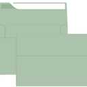 100 Packs 5x7 Sage Green Envelopes, A7 Wedding Envelopes for Card Invitation Birthday Party Baby Shower