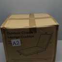 72 x21 x4 Inch Chaise Lounge Cushions Outdoor, 6 Ties and 2 Handles, Removable Waterproof Fade Cover, Patio Lounge Chair Cushion for Outdoor Lawn Deck Pool Furniture,2Pcs, Dark Gray