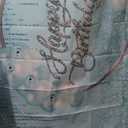 Renaiss Teal Green Happy Birthday Backdrop for Women 10x6.5ft Aqua Green Rose Teal Balloons Glitter Photography Background for Woman Bday Party Decorations Fabric Photo Studio Video Prop