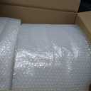 Amazon Basics Bubble Wrap for Moving, Packing, Shipping and Storage, Perforated Protective Cushioning for Fragile Items, 12-inch x 175-ft Long Roll, Small 3/16", Clear