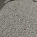 KISLOT Upholstered Dining Chair with Casters Wingback Modern Side Armless Deskchair with Rollers for Diningroom Bedroom Livingroom Reading Room, Cream Beige, 1 Box