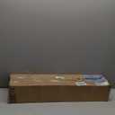 Mkono Floating Shelves Wall Mounted Set of 2 Rustic Wood Storage Display Shelf with Metal Wire Basket 11.5 Inches, Hanging Shelf for Bedroom Bathroom Living Room Kitchen Office, Black,Small