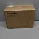 Sangohe Shower Chair for Inside Shower, Shower Chair with Wood Seat Board and Back, Height Adjustable Shower Chair for Elderly and Disabled, 400 lbs Heavy Duty Shower Seat for Seniors, 796D-A