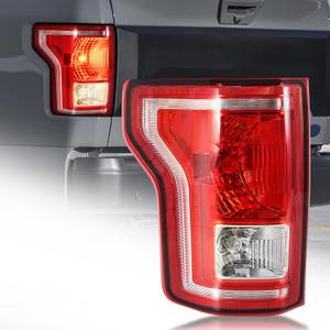Tail Lights Assembly Compatible with 2015 2016 2017 Ford F-150 Left Driver Side Rear Light Brake Lamp Taillights with Bulbs, Replace FL3Z13405A