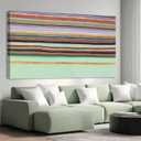 ZENPEE Green Canvas Wall Art - Modern Wall Decor Hanging Decor, Eclectic Wall Art, Dining Room Wall Decor, Room Posters for Living Room, Bedroom, Office Entryway, Hanging Art, 29" x 58"