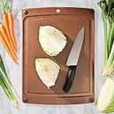 Epicurean All-In-One Cutting Board with Non-Slip Feet and Juice Groove - Non-toxic, Dishwasher Safe,Made in the USA, 19.5" x 14.5", Nutmeg